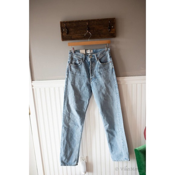 AGOLDE 90'S PINCH WAIST HIGH RISE STRAIGHT IN SOUNDWAVE 25 - Picture 3 of 6